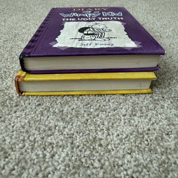 2 Hardcover Diary of a Wimpy Kid Books - Picture 2 of 6